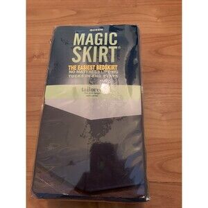 Magic Skirt Queen Size Tailored Bedskirt 15" Drop Length + SPLIT Corners